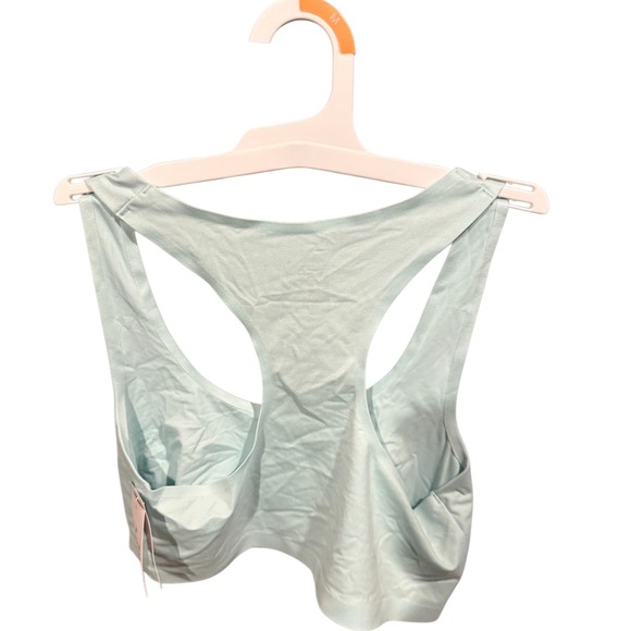 Auden Womens M Scoop Neck Unlined Bralette Mint Green Simple Pullover Style - Picture 2 of 5